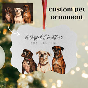 Custom Pet Ornament - Medallion