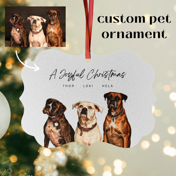 Custom Pet Ornament - Medallion – Fuzzy Dog Collective