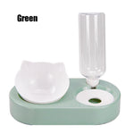 Load image into Gallery viewer, Pet Bowl Double Bowls Food Water Feeder With Auto Water Dispenser
