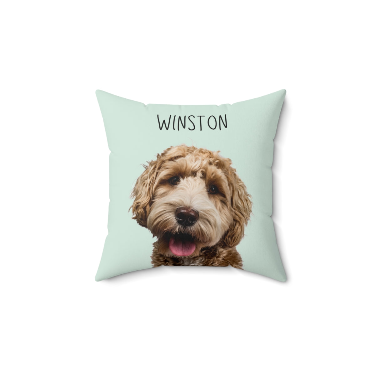 Custom Pillow with Dog Portrait