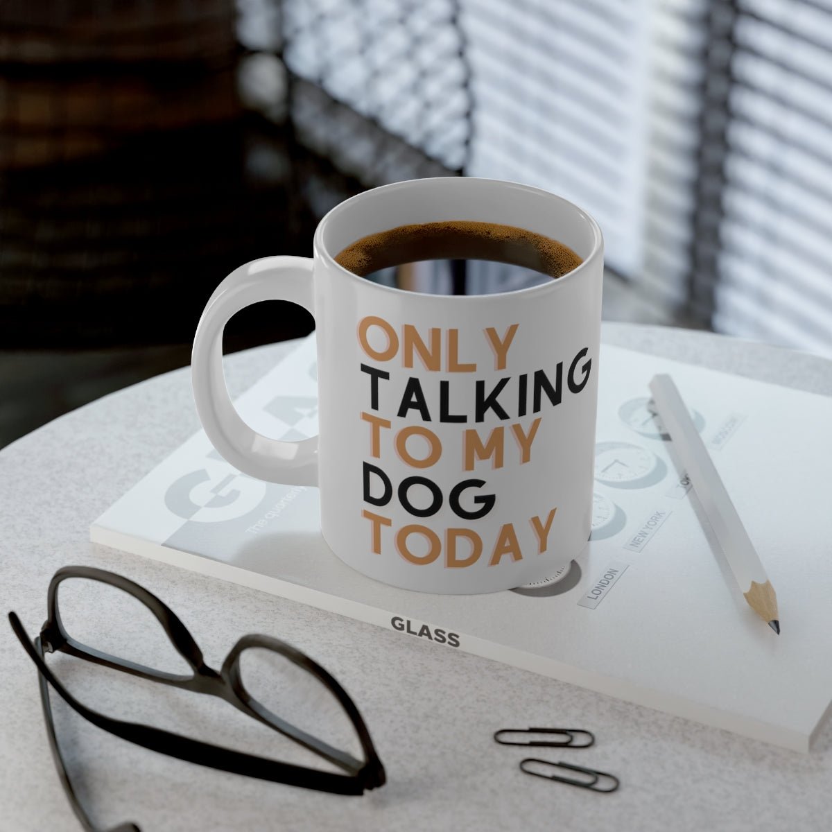 Only Talking to My Dog Statement Mug