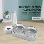 Load image into Gallery viewer, Pet Bowl Double Bowls Food Water Feeder With Auto Water Dispenser
