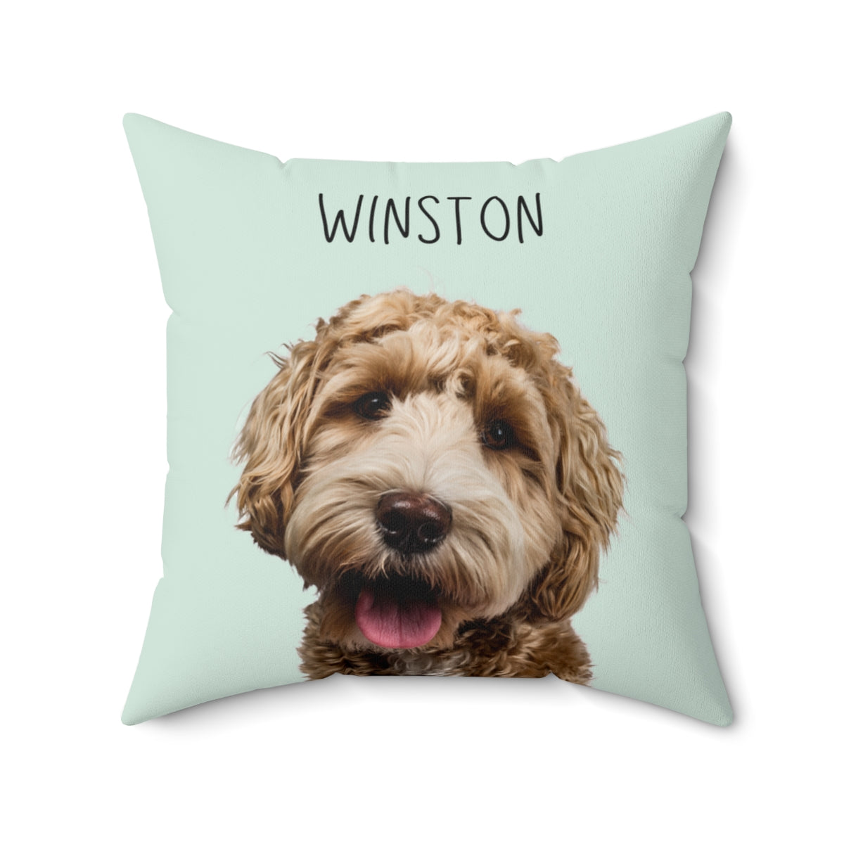 Custom Pillow with Dog Portrait