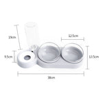 Load image into Gallery viewer, Pet Bowl Double Bowls Food Water Feeder With Auto Water Dispenser
