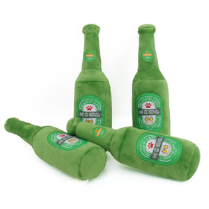 Beer Bottle Cup Squeaky Pet Toy