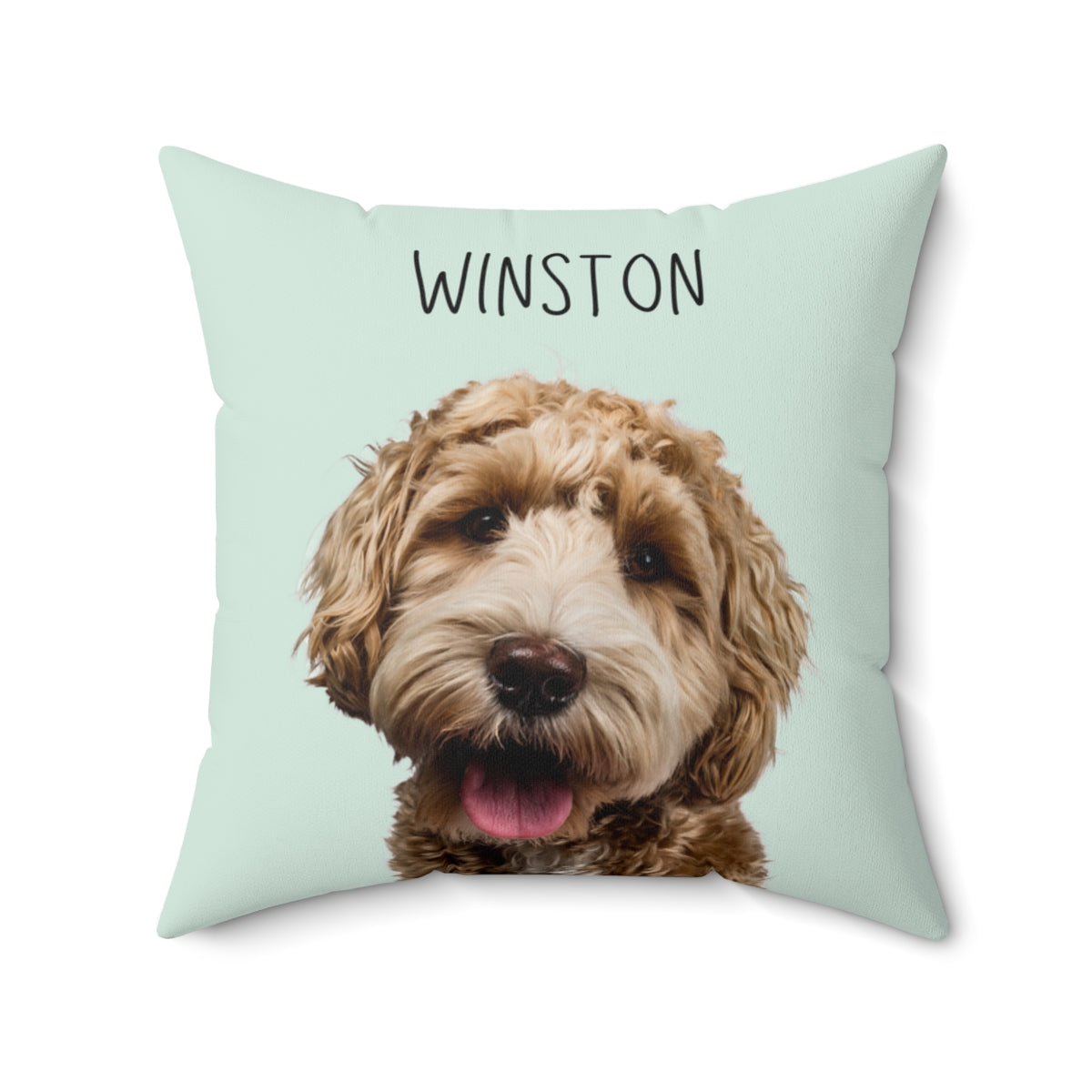 Custom Pillow with Dog Portrait